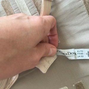 2 Prima Donna Bras 32 E black and nude $$$$$